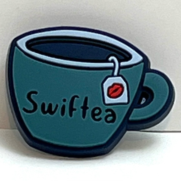 Taylor Swift Swiftie Swiftea Crocs Charm New - Picture 1 of 3